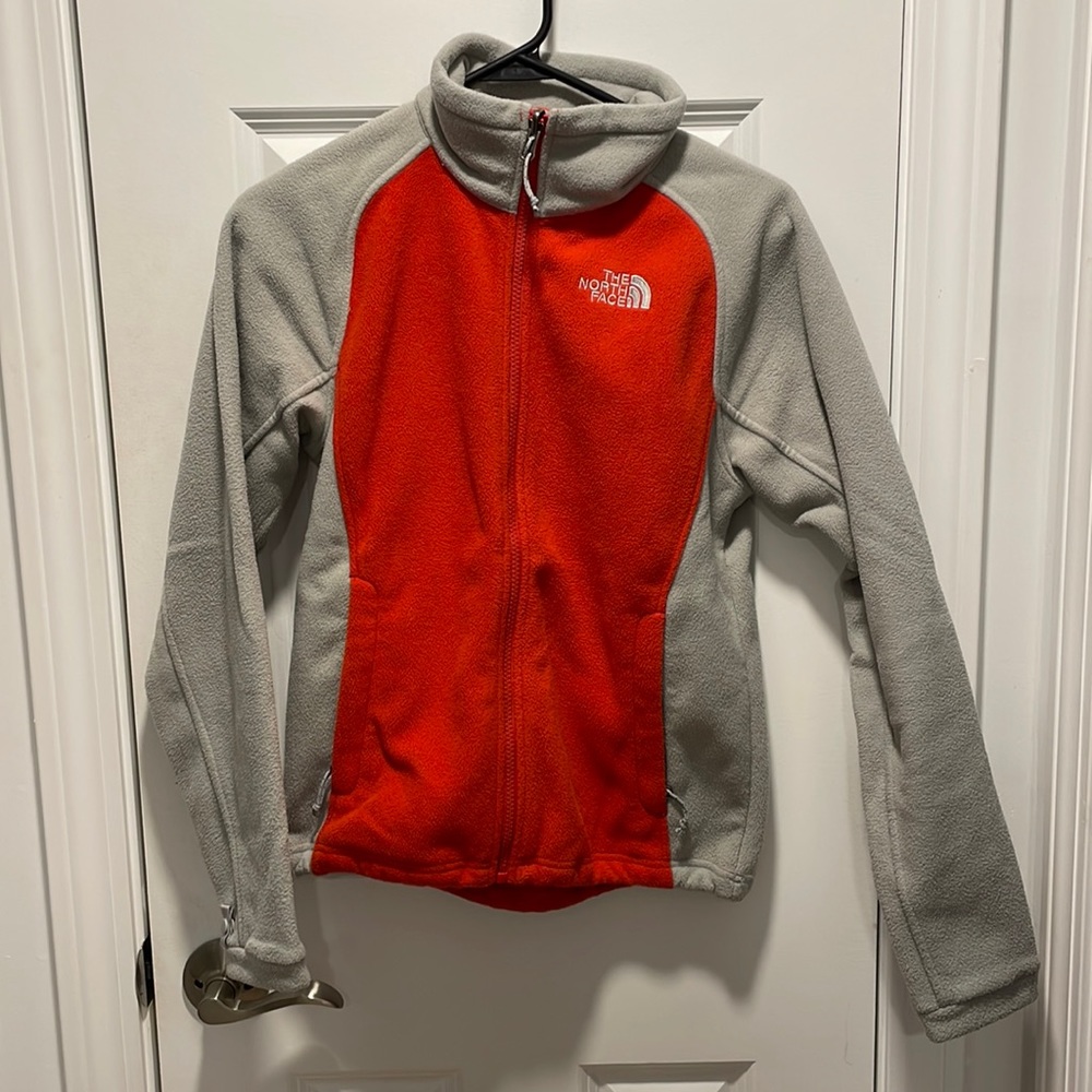 North face color block fleece jacket